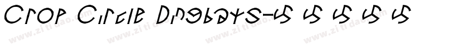 Crop Circle Dingbats字体转换